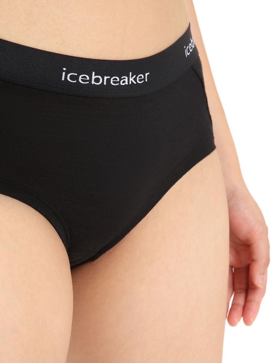 Icebreaker Merino Sprite Hot Pants Naisten Alusvaatteet Mustat | FI 1708BEXC